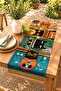 Cats with Glasses Patterned Runner / Tablecloth / Placemat - 2