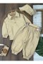 Bohemian Gabardine Hat Wide Cut Trousers Buttoned Lycra Oversize Seasonal 3-Piece Baby Boy/Child