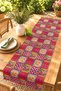 Red Bohemian Patterned Runner / Tablecloth / Placemat