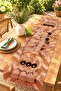 Coffee Tones Abstract Girls Patterned Runner/Tablecloth/Placemat