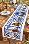 Palm Leaf Leopard Patterned Runner / Tablecloth / Placemat - 3