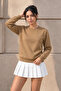 Women's Long Sleeve Comfort Caramel Loose Sweatshirt - 4