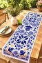 Navy Blue Birds Patterned Runner/Tablecloth/Placemat