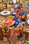Most Abstract Colorful Girl Patterned Runner/Tablecloth/Placemat - 3