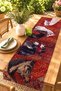 Ethnic Themed Horses Patterned Runner/Tablecloth/Placemat