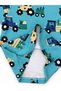 Boy's Tractor Patterned Long Sleeve Pajama Set Turquoise - 5