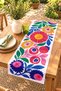 Colorful Floral Designs Patterned Runner/Tablecloth/Placemat - 2