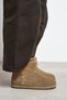 Nemesis Rome Beige Suede Genuine Leather Flat Sole Plush Lined Women's Ankle Boots - 8