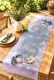 Gold Leaf Fish Patterned Runner / Tablecloth / Placemat