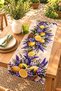 Runner/Tablecloth/Placemat with Lemons and Bicycle Pattern - 2