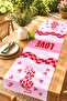 Pink Popart Patterned Runner / Tablecloth / Placemat