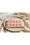 Set of 10 Pink Glitter Heart-Shaped Hair Earrings - Mini Snap-On Hair Earrings for Girls - 2