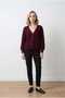 Selanik Knitted Degaje Collar Comfortable Fit Buttoned Style Women's Knitwear Thick Cardigan - 2