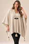 Soft Touch Poncho Series Autumn-Winter Thick Woven Poncho