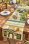 Green Floral Lamb Patterned Runner / Tablecloth / Placemat - 3