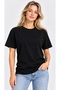 Women's Oversize T-Shirt T-Shirt Casual Fit White Smoked Gray Khaki Red Black Stone - 2