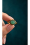 Adjustable Vintage Women's Copper Ring with Aventurine Natural Stone - 4