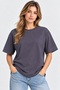 Women's Oversize T-Shirt T-Shirt Casual Fit White Smoked Gray Khaki Red Black Stone