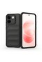 O-Tto Prime Ethnic Silicone Case Compatible with Redmi Note 17 Pro Max 5g, Hollowed Back Surface, 2mm Ultra-Thin Design, Flexible Protective Cover, Easy Access to All Keys and Slots, Black