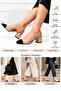 Women's Black Toe-Pointed Nude Heeled Shoes – Stylish and Elegant Design - 4