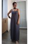 Smoked Rope Strap Ankle-Length Combed Viscose Dress - 4