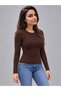 Buzzy 3-Pack Crew Neck Basic Long Sleeve Blouse - 3
