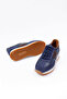 Castro Navy Blue 100% Genuine Leather Men's Sneaker Shoes - 3