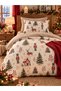 Single Duvet Cover Set with Elastic Sheets Lead Soldier Beige