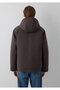 Hooded Brown Puffer Coat Loose Fit / Relaxed Fit 0110833-70219 - 5