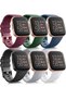 6 قطع من الأساور الرياضية المتوافقة مع Fitbit Versa 2 / Fitbit Versa / Versa Lite / Versa SE، كلاسيك سو