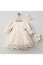 Aster Lace Baby Girl Dress Mevlüt and Special Occasion Dress Set of 4 - 2