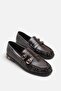 Santi̇a Women's Brown Buckle Loafer A003-K024