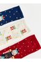Esvab • Modern & Distinctive Embroidered Women's Socks 3-Piece Set - 2
