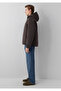 Hooded Brown Puffer Coat Loose Fit / Relaxed Fit 0110833-70219 - 4
