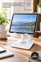 5 Pieces Foldable Desktop Phone and Tablet Stand – Jx-045 White Ergonomic Hands-Free Design Foldable Phone Stand Tablet Holder