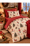 Single Duvet Cover Set with Elastic Sheets Lead Soldier Red - 2