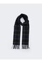 Checkered Embroidered Tassel Men's Scarf from Uzg Store for Style Enthusiasts