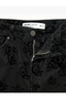 Cotton Pocketed Buttoned Comfortable Fit Floral Printed Baggy Denim Trousers -Baggy Jeans - 4