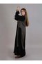 Black Crepe layered Abaya - 2