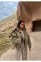 Khaki Belted Oversize Bomber Jacket - 2