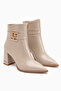 Mariam Beige Women's Boots and Ankle Boots with Removable Heel - 4