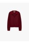 Buttoned Slim Fit V-Neck Long Sleeve Knitwear Sweater