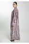 Front Open Camouflage Linen Abaya - 2