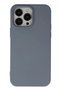 Apple iPhone 14 Pro Compatible Case with Velvet Silicone Inside - Gray - 7