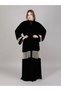 Black Velvet Abaya With Lace
