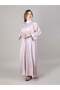 Pink Nida Abaya With Pleating Lines - 2