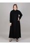 Black Nida Lace Abaya With Sheila