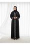 Jet Black Silver Lace Filigree With Headscarf