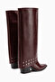 Liddy Burgundy Women's Boots and Ankle Boots with Removable Heel - 7