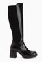 Mariya Black Heeled Women's Boots